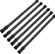 6 Pack Adjustable Length Spring Tension Curtain Rod for Window Kitchen,Bathroom