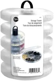 Dritz Clear Storage Tower- - 2 Pack