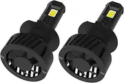 GLEAVI 2pcs LED Headlights Bulb Automotive Cars Part Headlights Supply Driving Lights LED Headlight Headlight for Head Light Aviation Aluminum 7 Black