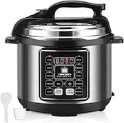 Electric Pressure Cooker, 6 L Multi-Functional Slow Cooker with 9 Programs, Smart Rice Cooker with Cooking Time Adjustment, for Home Kitchen Restaurant