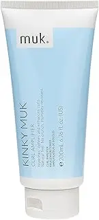 MUK. Kinky muk Curl Amplifier - Moisturising Curl Cream for Defined, Frizz Free Curly Hair. Humidity Resistant Styling Hold with Shine & Natural Movement. For Medium to Coarse Hair Textures, 200ml