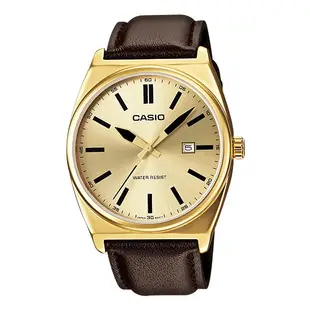 CASIO   MTP-1343L-9B 大尺寸錶面 紳士 皮革 男錶 螺絲鎖背蓋 MTP-1343L 國隆手錶專賣店