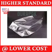 1000 8X4X21 2 Mil LDPE Clear Flat Poly Bags Side Gusset Packing Parts Produce ++