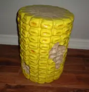 Yellow Corn Vegetable Stool Side Table Decor TIK TOK Viral