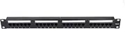 24 Port Cat6 Patch Panel Heavy Duty RJ45 Network Patch Panel Gigabit Ethernet Switch Compatible with Cat5e and Cat5 Ideal for 10Gigabit Network Switches