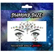 Celestial Stars Moon Face Jewels Festival Mardi Gras