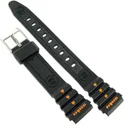[Timex] 15MM Womens Black Rubber Ironman Triathlon Sport Watch Band Strap