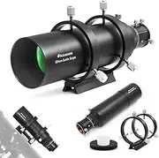 [Astromania] Guide Scope 60mm Compact Deluxe Finder Guide Scope Kit with Double Helical Focuser Compatible with 1.25 inch Eyepiece for Astronomical Telescope & Auto Guiding Cameras for Astrophotography