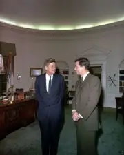 JFK President John F. Kennedy with Cliff Robertson White House - New 8x10 Photo