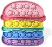 Popit Fidget Toy Set, Push Bubble Sensory Toy, Relief Anxiety, Autism, Anti-Stress Toy for Children and Adults, Children's Birthday Party Favours, Pack of 2