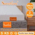 Dual Layer Memory Foam Mattress Topper COOL GEL Queen Double King Single