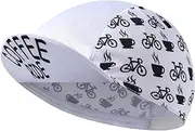 [Bikingbros] Coffee Cycling Cap - Polyester Cycling Hat-Under Helmet - Cycling Helmet Liner Breathable&Sweat Uptake