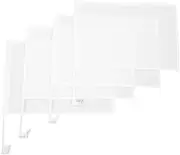 VINTORKY Diy Car Decor Flags Pole 4pcs Solid Car Flags Paintable Window for Vehicle