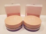 ELF - Lot Of 2 - Hard Glow Setting Powder Luminous Finish - Medium- 0.24 Oz- NIB
