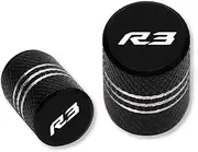 Tire Valve Stem Caps Valve Cap for YA&MAHA YZFR3 2013-2022 Motorcycle Wheel Tire Valve Caps Stem Covers(Black)