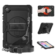 MCC Shockproof Samsung Galaxy Tab S6 Lite 10.4 Strap Case Cover P610 P620 [Black]