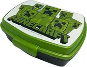 Stor - Minecraft Lunch Bag for Children - Rectangular - Portable Lunch Box for Lunch, Food or Snack - 18 x 5 x 13 cm