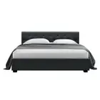 Tufted Headboard Bed Frame Queen Size Mattress Platform Gas Lift Under Storage