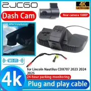 4K UHD 2160P Wifi DVR Dash Cam Camera for Lincoln Nautilus CDX707 2023 2024 2025