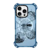 iPhone 16 Pro Bounce Case MagSafe Compatible Butterfly Wanderlust Black and White