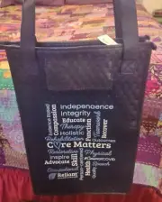 McLeod Health Advertising Promo Insulated Lunch Bag Tote Container Zips Closed
