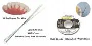 Dental Orthodontic Flat Lingual Retainer Wire Braided Flat Twist Bracket Braces