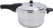 Large Capacity 304 Stainless Steel Pressure Cooker, Fast Efficient Multifunctional Cooker for Home Kitchen (8L)