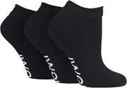 IOMI - 3 Pack Extra Wide Loose Non Elastic Cotton Low Cut Trainer Diabetic Socks