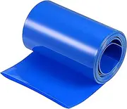 uxcell Battery Wrap PVC Heat Shrink Tubing 50mm Dia 80mm Flat 10 Feet(3meters) Blue Good Insulation for Battery Pack