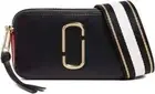 Marc Jacobs Womens The Snapshot Crossbody Bag - Black/Red