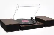 DIGITNOW! Bluetooth Record Player Belt-Driven 3-Speed Turntable