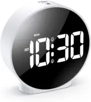 Digital Alarm Clock for Teens Kids, Bedside Digital Clock Battery Operated, Larg
