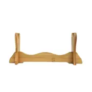 Bamboo Samurai Sword Holder Stand Katana Tanto Tai Chi Sword Display Rack 1 Tier