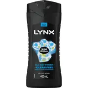 LYNX 3 In 1 Body Face Hair Wash Ice Chill All Day Fresh 400mL