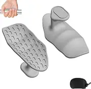 Anti-Slip Workout Grips, Ergonomic Rubber Hand Protector Gloves for Gym Training and Exercise, Weight Lifting, Dumbbell, Deadlift, Bar Pad Pull Up Grippers with Storing Bag