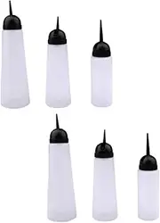 DECORNIJIA 6Pcs Calibration Curve Applicator Bottle for Hair Salon Leakproof Shampoo Bottles for Hair Dyeing and Perming Easy Squeeze Design for Even Color