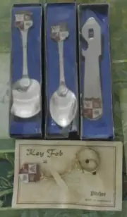 Vintage Lot Australian Pitcher - Collectible Spoons, Bottle Opener, Key Fob