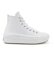 Converse Women Size 8 White Chuck Taylor All Star Move Hi 568498C New with Box