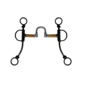 Horse Bit 5 inch Mouth 7.5 inch cheeks Western Correction Copper Bars HBICAR1