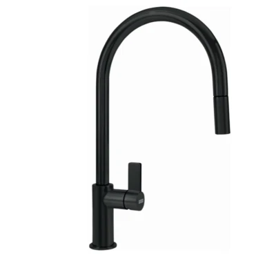 Franke FF3120MBK Ambient Deck Mount 16-1/2" Pull-Down Kitchen Faucet MATTE BLACK