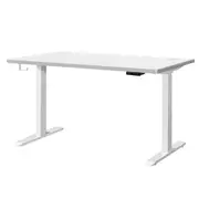 Oikiture Standing Desk Electric Dual Motor Sit Stand Up Height Adjustable 140cm