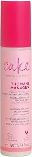 Cake Beauty Leave in Conditioner, The Mane Manager – Moisturizing & Softening – With Coconut Oil, Biotin, Soy & Rice Proteins – For Dry/Normal Hair Types – 4 Fl Oz / 120 mL
