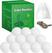12 Packs Powerful Snake Repellent for Yard, Natural Repellent Balls for Snake Outdoor Camping Fishing, Snake Away Repellent to Keep Snakes Rats Away from Yard, Garden, Lawn, Garage, Human & Pet Safe