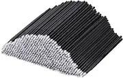 200 PCS Micro Applicators, Micropore Brushes, Micro Brushes, Micro Applicator Brushes for Eyelash Extensions, Eyeliner Cleaning, Nail Art & Makeup Application(Black)