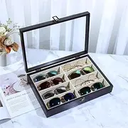 [HAMKVBPR] Sunglasses Storage Box Wooden Eyeglasses Storage Box Sunglasses Sunglasses Box Eyewear Display Case(2)