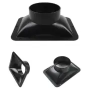 Leak Proof Design ABS Wall Flange Connector for Ventilation Pipe Connection