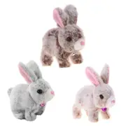 Crawl Learning Electronic Rabbit Toy Moveable Plush Rabbit Toy Kids Favor Gift