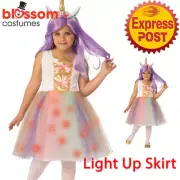 CK1751 Light Up Unicorn Tutu Dress Kid Fairytale Girl Book Week Costume Headband