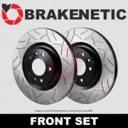 FRONT SET BRAKENETIC Premium GT Slotted Brake Disc Rotors BNP34168.GT (for: Mini)