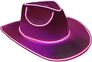 [Generic] LED Cowboy Hat, LED Hat, Light Up Cowgirl Hat Headwear Cowboy Hat, Dress Up Hat Battery Operated, LED Hat Cowboy Hats For Men Women, Fashion Cowboy Caps For Birthday Halloween Partie